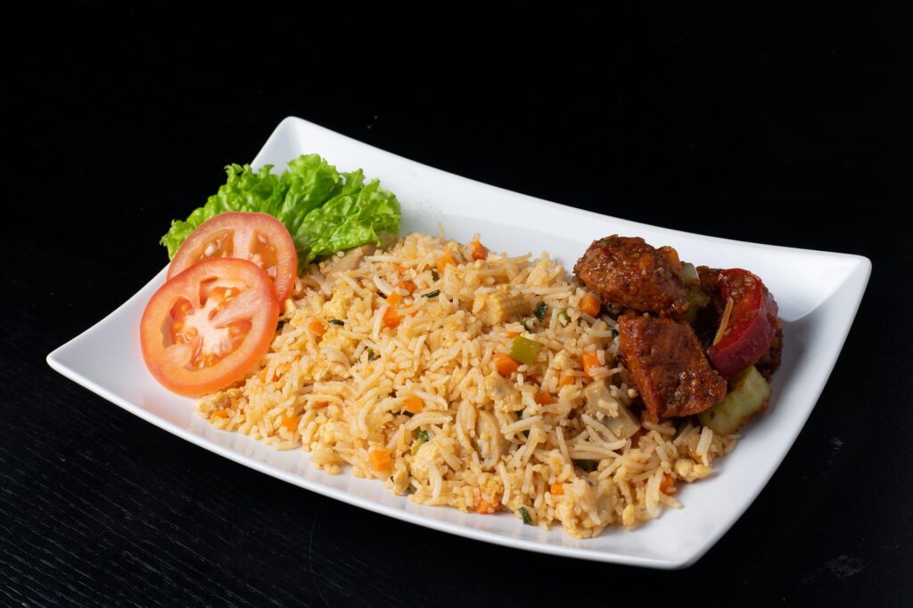 Spiced Rice with Meat or Vegetables